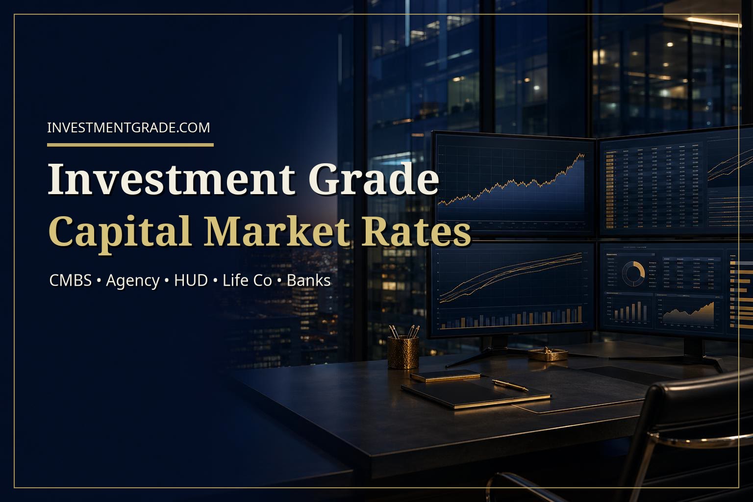 Investment Grade Capital Market Rates commercial real estate loan rates dashboard