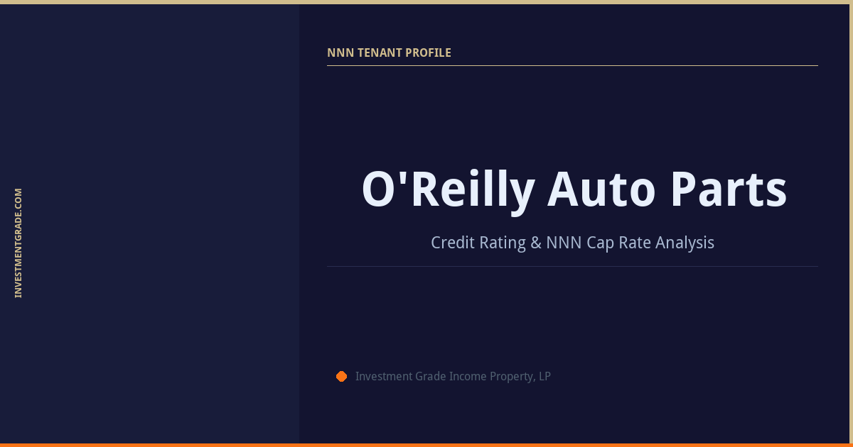 O’Reilly Auto Parts Credit Rating & NNN Cap Rate