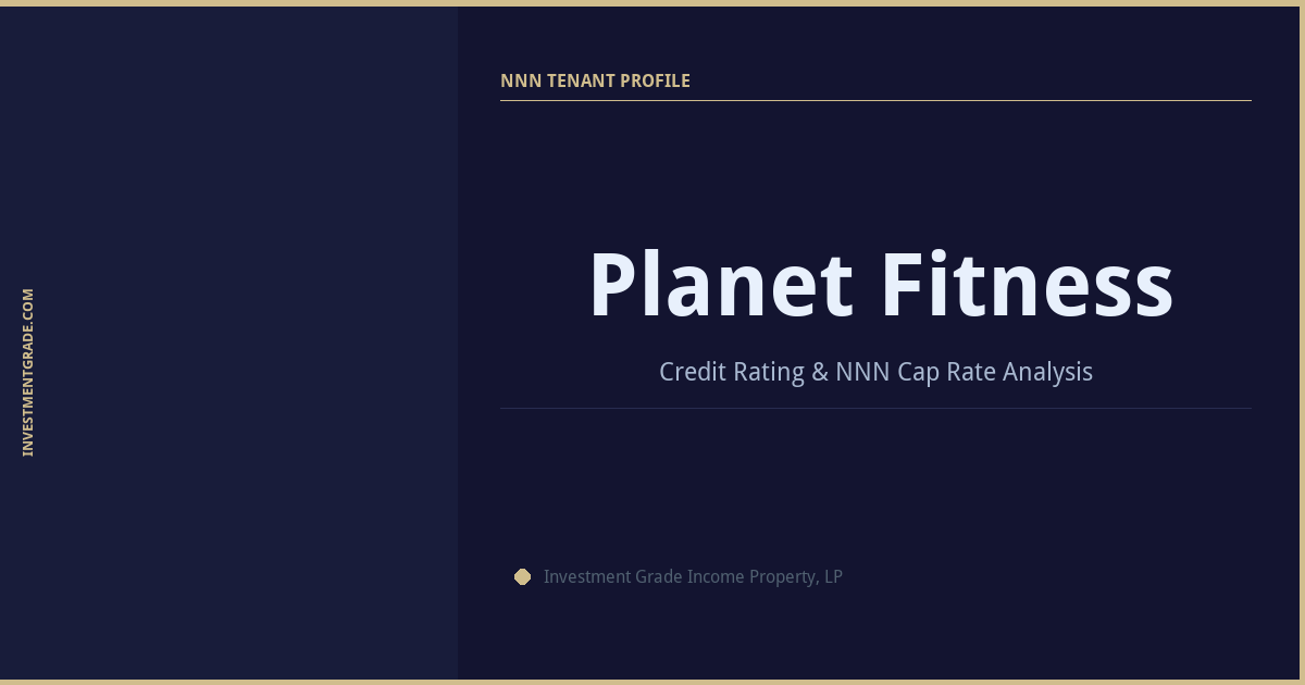 Planet Fitness Credit Rating & NNN Cap Rate