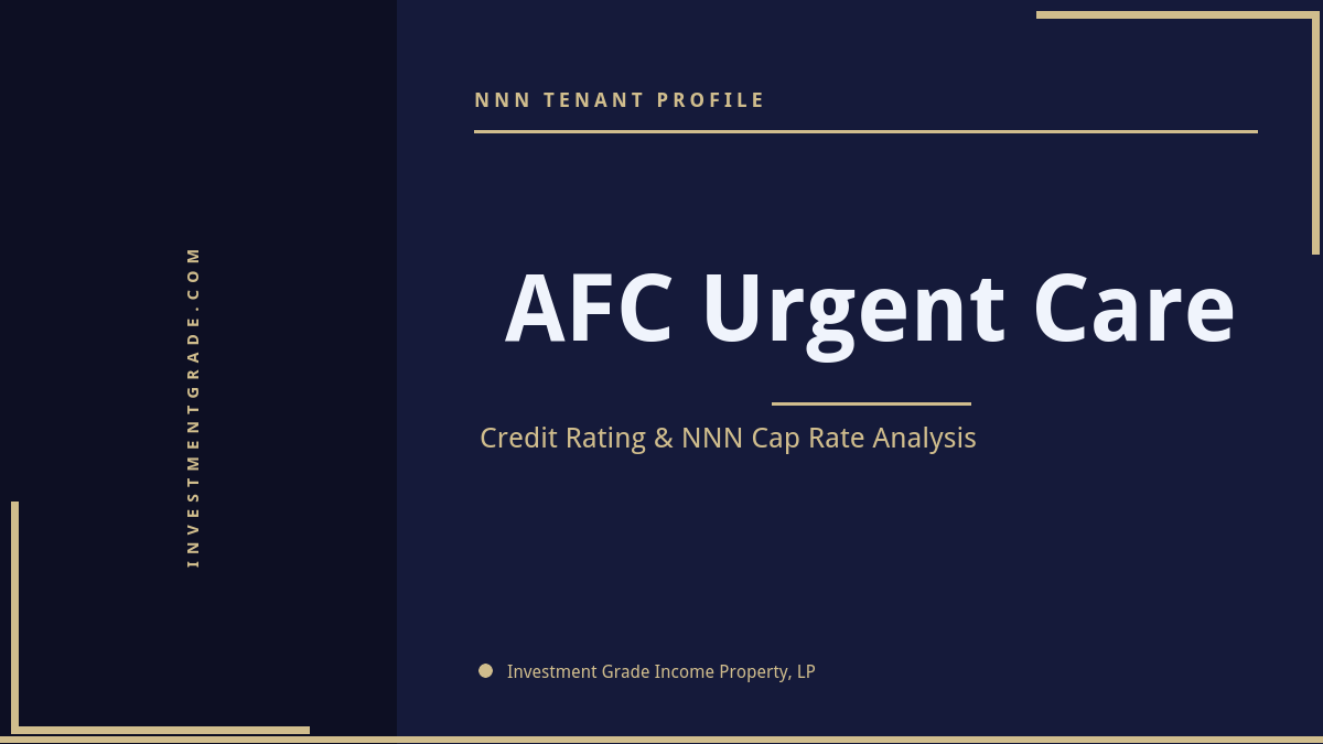 AFC Urgent Care Credit Rating & NNN Cap Rate Analysis