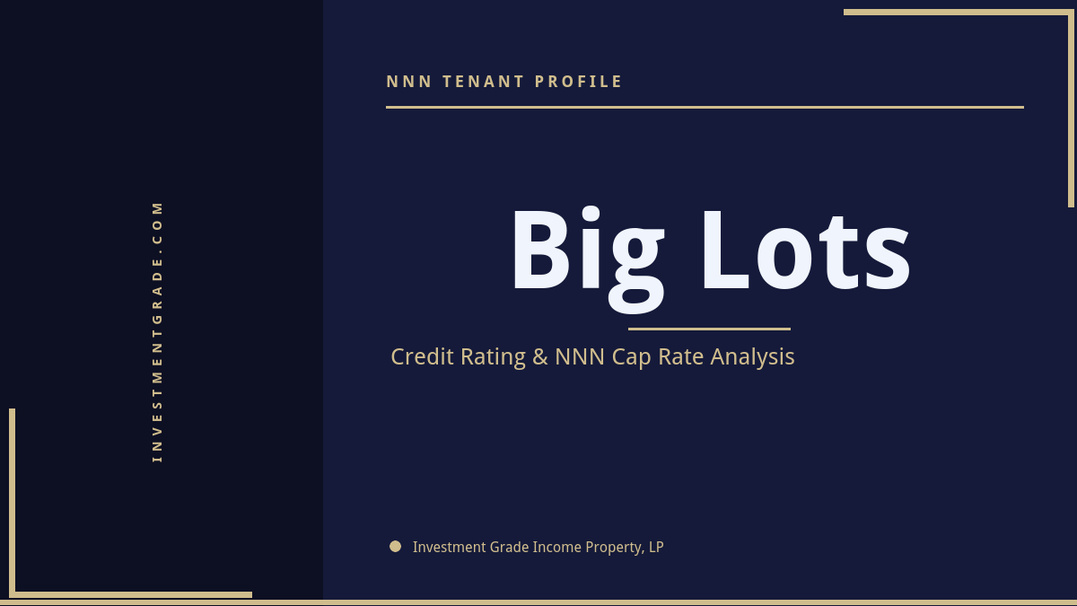 Big Lots Credit Rating & NNN Status