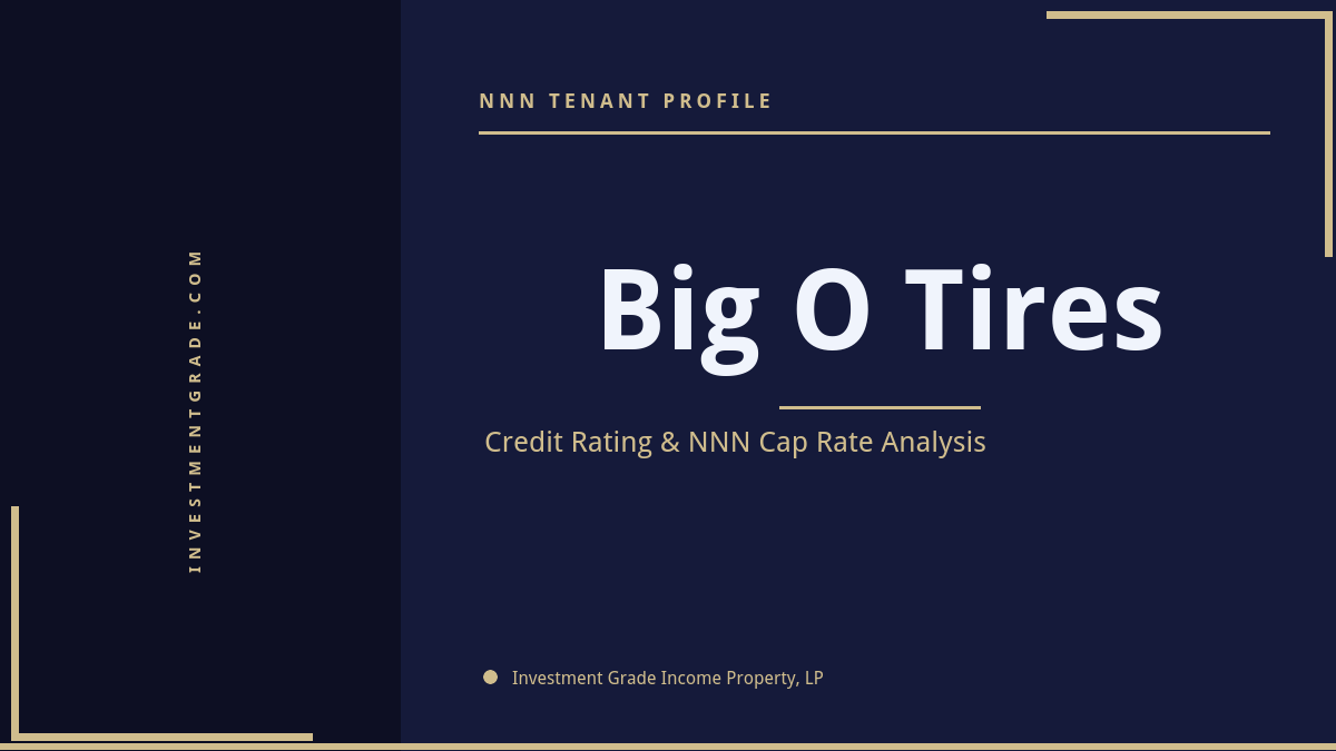 Big O Tires Credit Rating & NNN Cap Rate