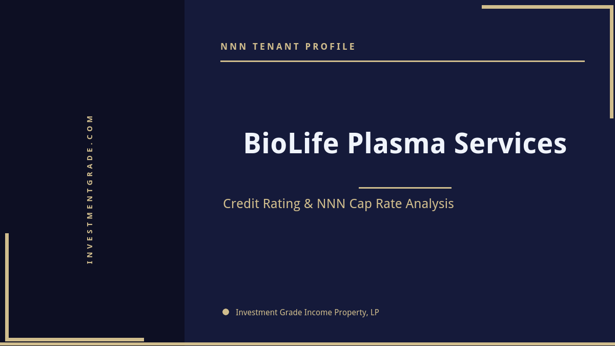 BioLife Plasma Services Credit Rating & NNN Cap Rate