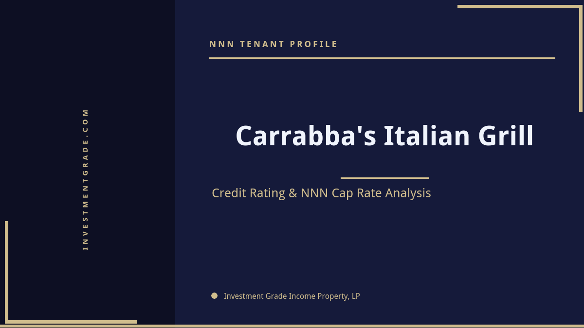 Carrabba’s Italian Grill Credit Rating & NNN Cap Rate Analysis