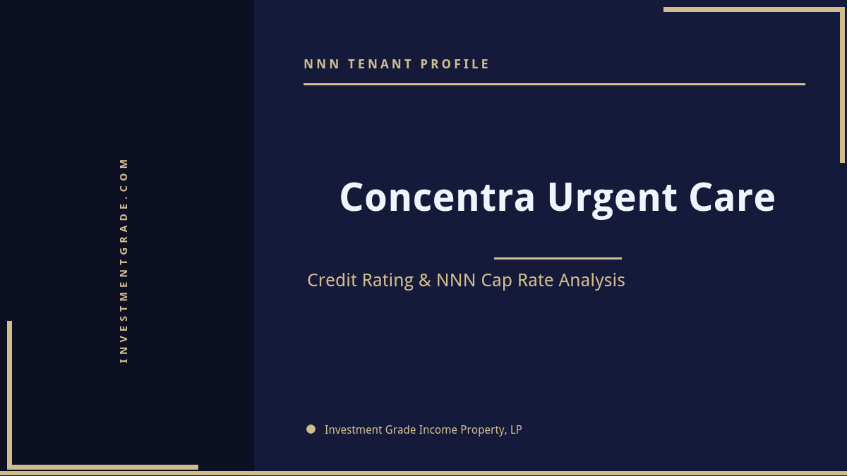 Concentra Urgent Care Credit Rating & NNN Cap Rate