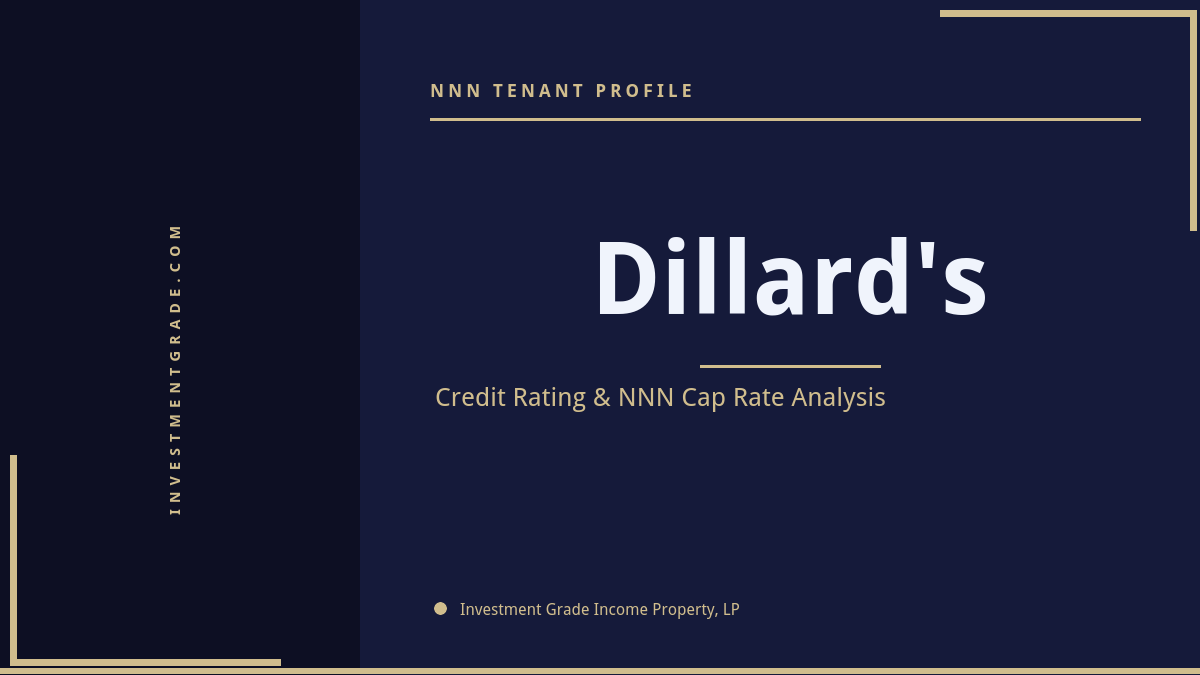 Dillard’s Credit Rating & NNN Cap Rate