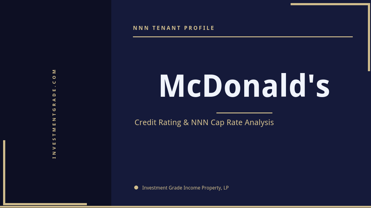 McDonald’s NNN Cap Rate — 2026 Investor Guide