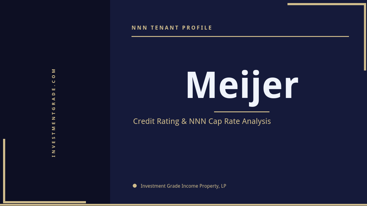 Meijer Credit Rating & NNN Cap Rate