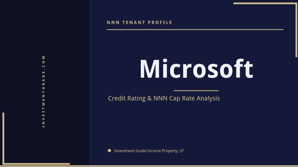 Microsoft Credit Rating & NNN Cap Rate