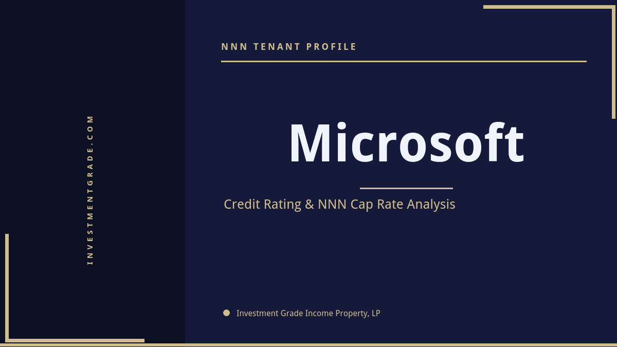 Microsoft Credit Rating & NNN Cap Rate Analysis