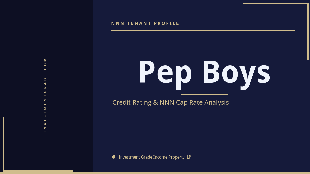 Pep Boys Credit Rating & NNN Cap Rate