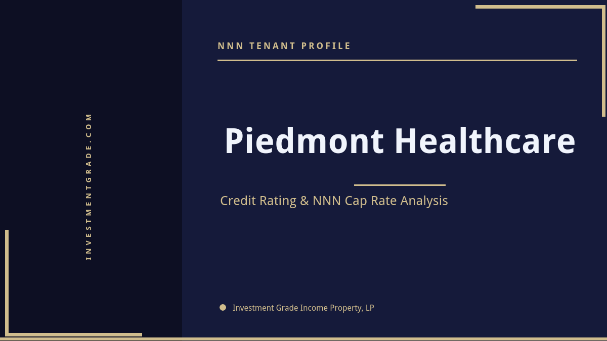 Piedmont Healthcare Credit Rating & NNN Cap Rate Analysis