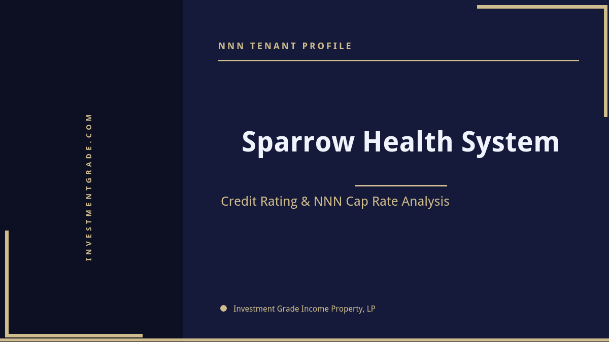 Sparrow Health System Credit Rating & NNN Cap Rate Analysis