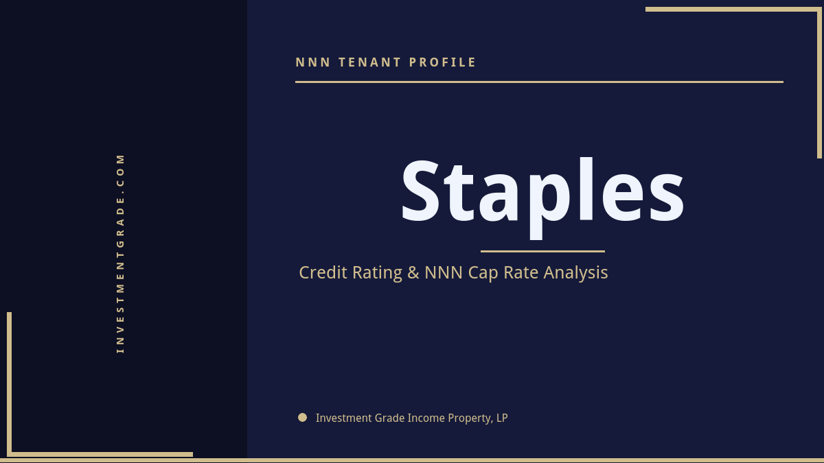 Staples Credit Rating & NNN Cap Rate