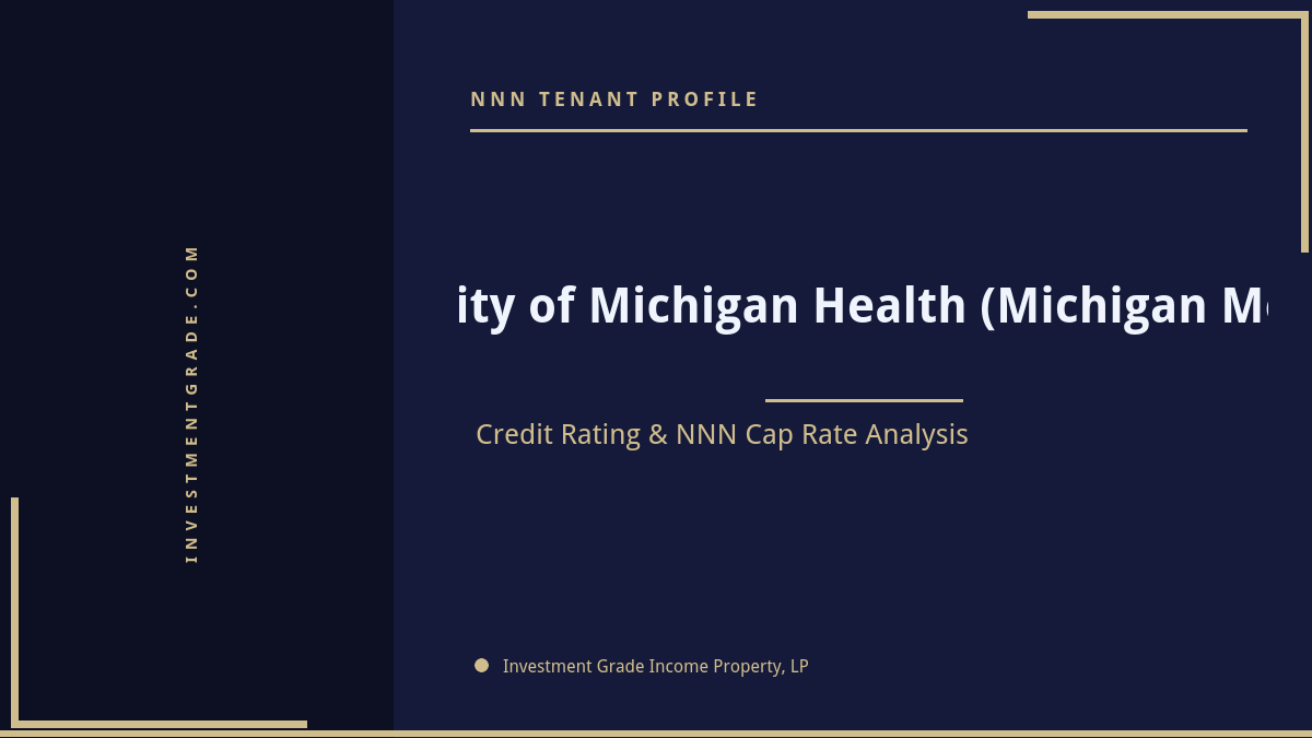 University of Michigan Health (Michigan Medicine) Credit Rating & NNN Cap Rate Analysis