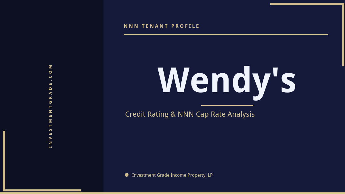 Wendy’s Credit Rating & NNN Cap Rate Analysis