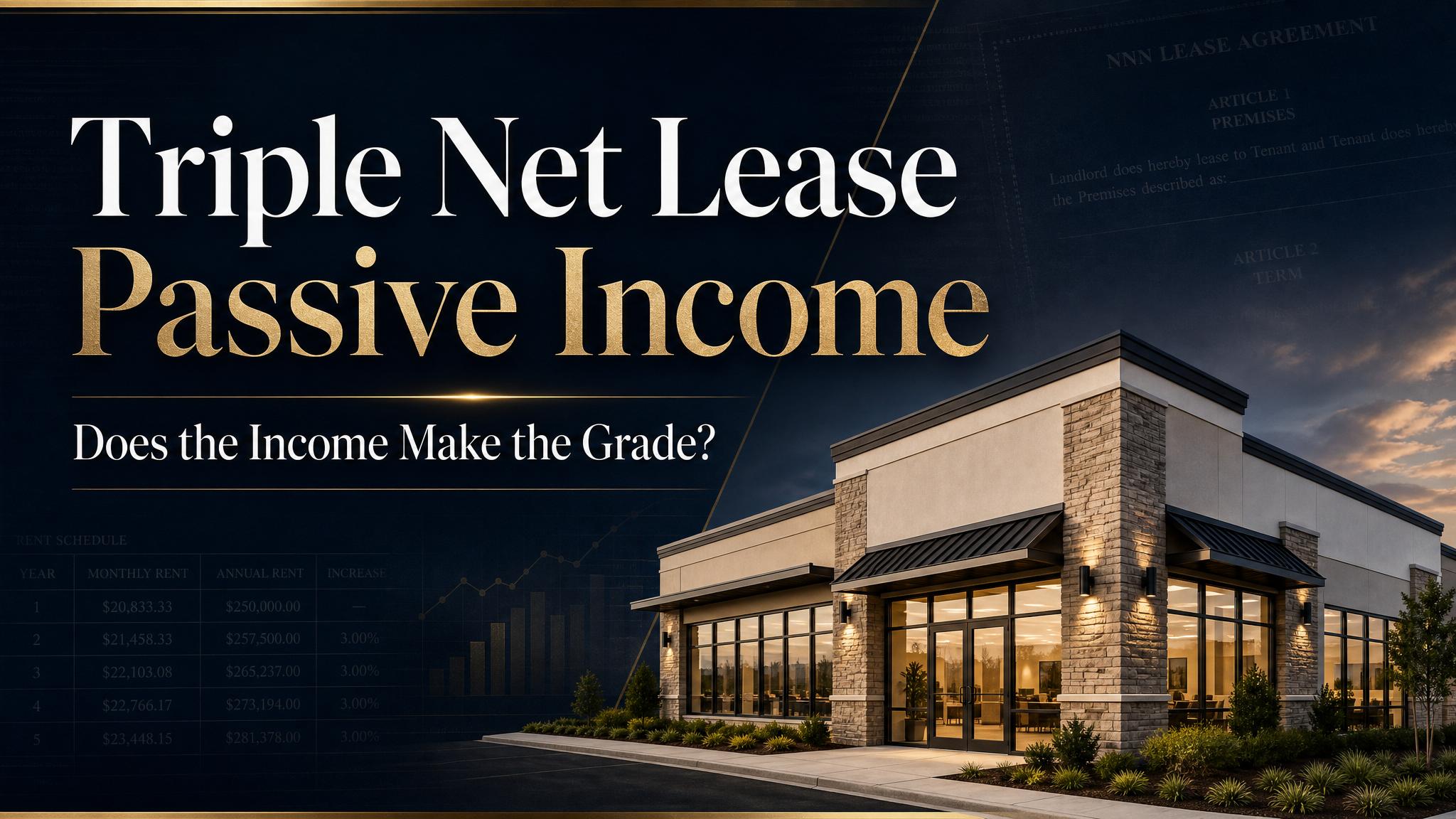 Triple Net Lease Passive Income: Why NNN Is the Cleanest Form of Real Estate Income