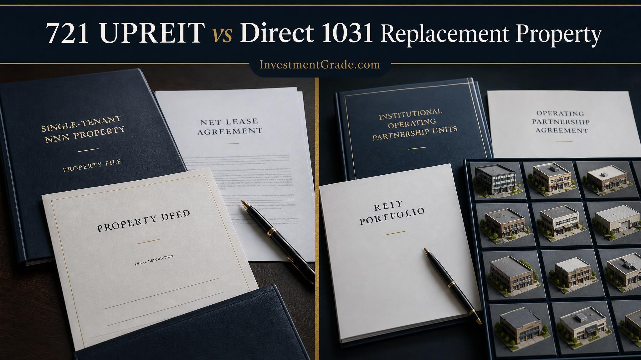 721 UPREIT vs Direct 1031 Replacement Property